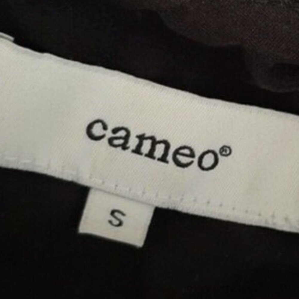 CAMEO / Modern 3D Animal Pattern Mini Sleeveless Shift Dress Black Sz S - Picture 11 of 11
